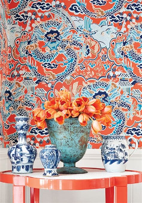 Fabric by the Yard Upholstery Fabric: Chinoiserie Fabric Year