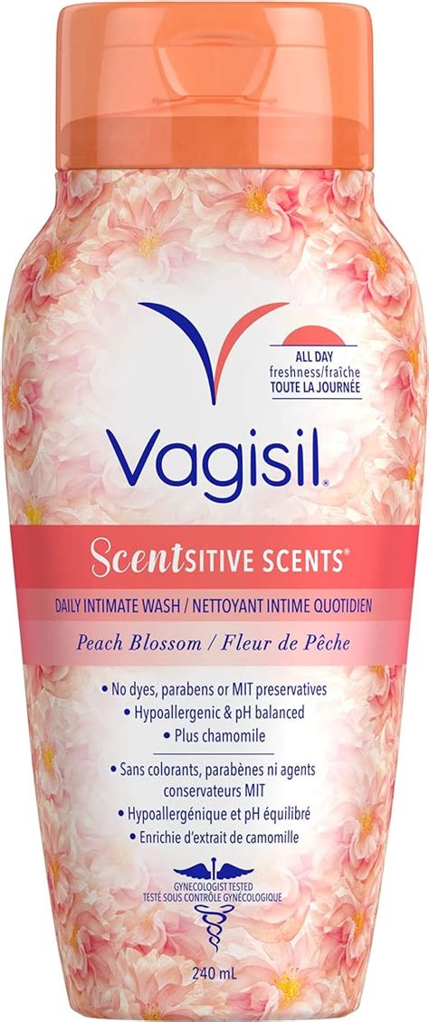 Vagisil Feminine Wash for Intimate Area Hygiene, Scentsitive Scents, pH Balanced and ...