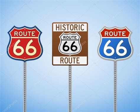 Route 66 Vintage Signs — Stock Vector © zager #27793855