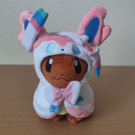 Pokemon Eevee Evolution Sylveon Plush on Mercari | Pokemon stuffed ...