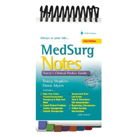 MedSurg Notes: Nurse's Clinical Pocket Guide - Books Clock