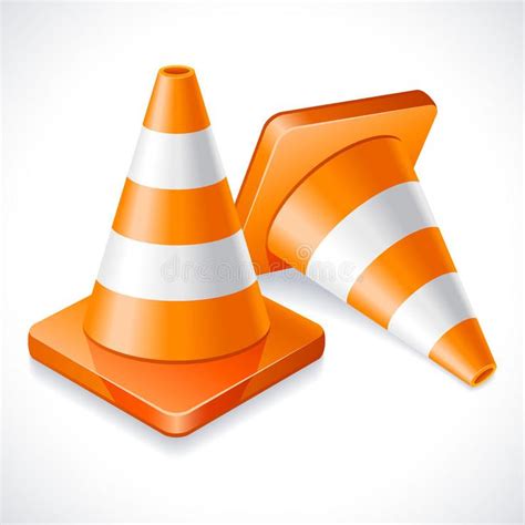 Traffic cones. Vector illustration - two orange traffic cones #Sponsored , #ad, #Paid, #cones, # ...