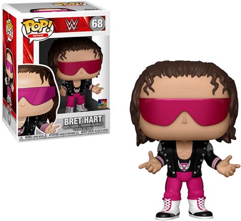 Funko WWE Wrestling POP Sports Bret Hart Vinyl Figure with Jacket - ToyWiz