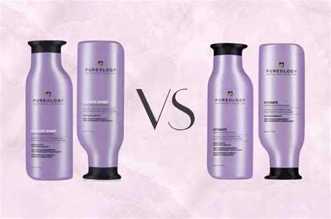 Pureology Hydrate vs Hydrate Sheer Shampoo and Conditioner