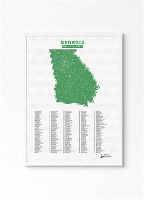 Excellent Golf Course Maps Georgia | Golf Course Prints - Golf Course Prints