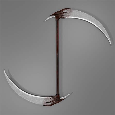 3d model double scythe