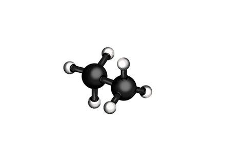 The molecular structure of Ethane and formula structure