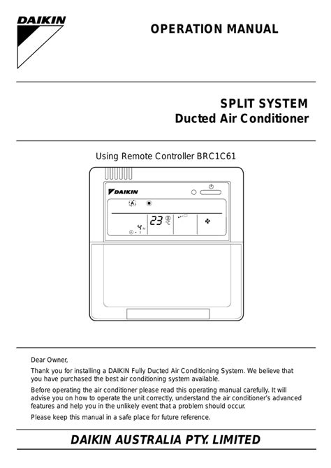 Daikin Mini Split Installation Manual