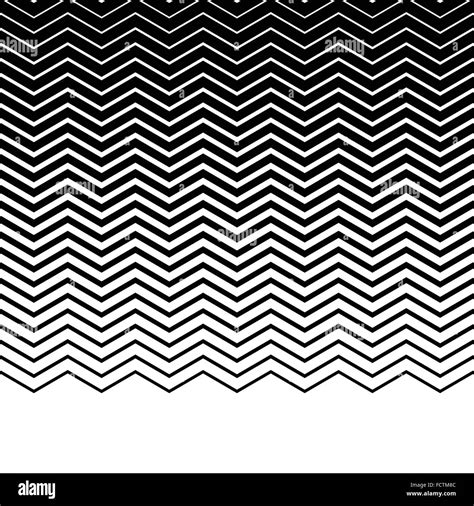 Wavy, zigzag, jagged lines. Horizontally repeatable monochrome pattern ...