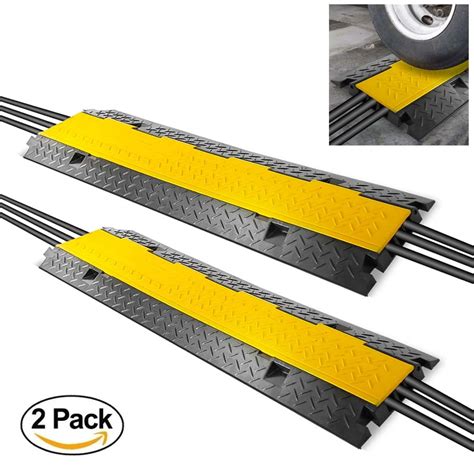 Pyle PCBLCO105X2 - Cable Protector Cover Ramps - Cord/Wire Safety ...