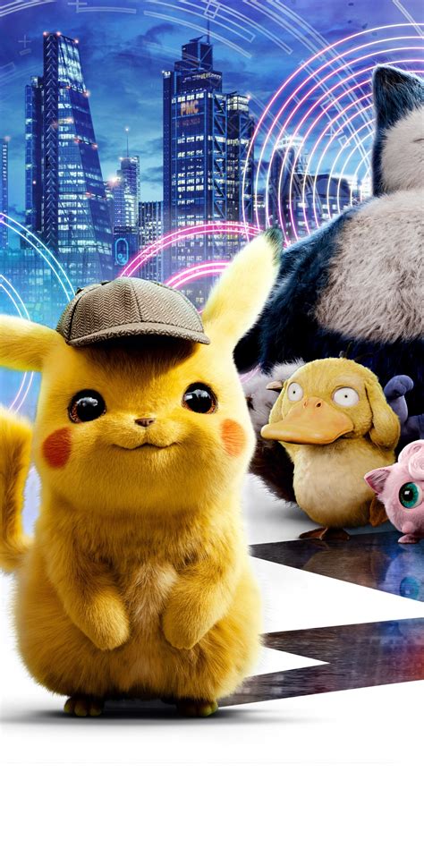 Download wallpaper 1080x2160 movie, 2019, pokémon detective pikachu ...