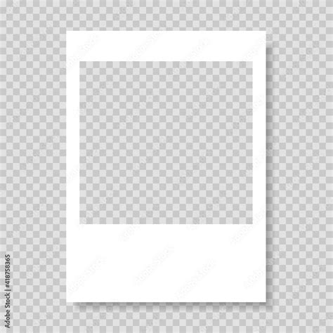 Polaroid frame, vector. Photo frame. Frame-border template. Gray color. Vector illustration ...