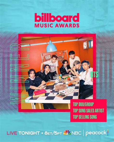 BTS ชนะ 3 รางวัลในงาน Billboard Music Awards 2022 | ขึ้นแท่นศิลปินกลุ่มที่ชนะรางวัลในงานนี้มาก ...