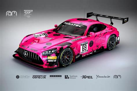 Perky Pink Paint Job For RAM Racing GT World Challenge Endurance AMG