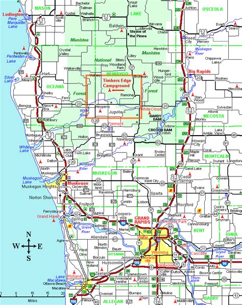 Timbers Edge West Michigan Map