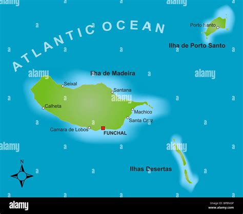 Map of madeira island hi-res stock photography and images - Alamy