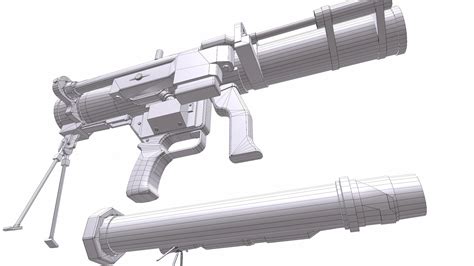 MK 153 SMAW Rocket Launcher 3D model - TurboSquid 2130481