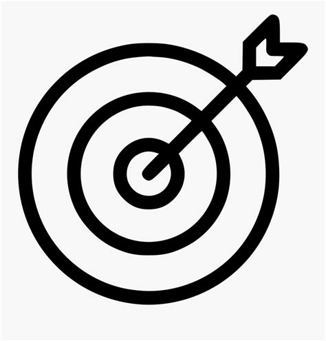 Clip Art Goals Clipart Black And White - Goal Icon Png , Free Transparent Clipart - ClipartKey