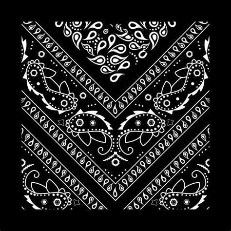 Black Bandana Pattern by jennifer in 2023 | Paisley tattoo design ...