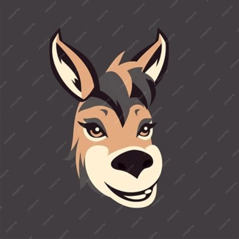 Premium AI Image | Donkey cartoon logo 3