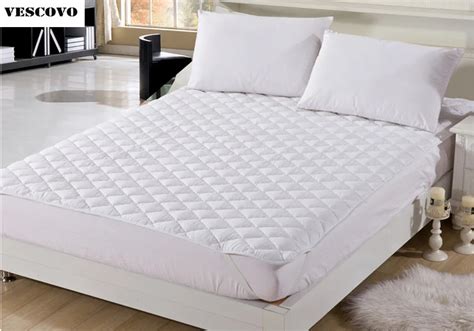 100% cotton mattress topper mattress protector quilted bed sheet queen king twin full mattress ...