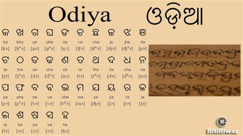 Odiya Language | Oriya | RitiRiwaz