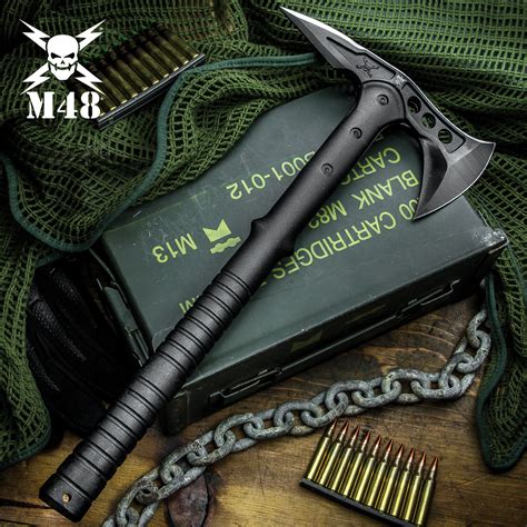 M48 Tactical Tomahawk Axe With Snap On M48 Sheath | Kennesaw Cutlery