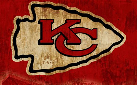 Download Red And White Kc Chiefs Logo Wallpaper | Wallpapers.com