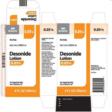 Desonide (Actavis Pharma, Inc.): FDA Package Insert, Page 2