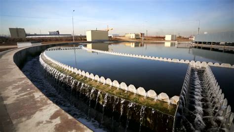 Sewage Treatment Plant - Waste Water Treatment (circular Sedimentation Tank). Purified Water ...