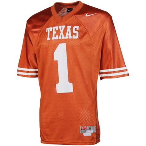 Nike Texas Longhorns #1 Twill Football Jersey - Burnt Orange - Fanatics.com