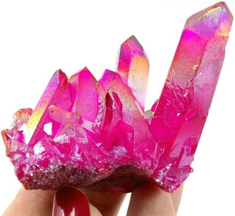 Pink Aura Quartz Crystal