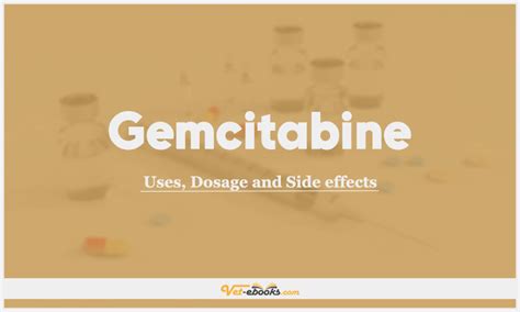 Gemcitabine Dose For Dogs & Cats | Vet Drugs List