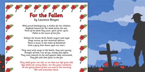 Remembrance Day Poem - KS1 (teacher made)