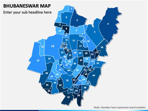 Bhubaneswar Map PowerPoint Template - PPT Slides