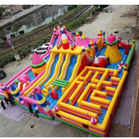 Aliexpress.com : Buy 20*15 meters giant inflatable fun city , inflatable playground on sale 5k ...