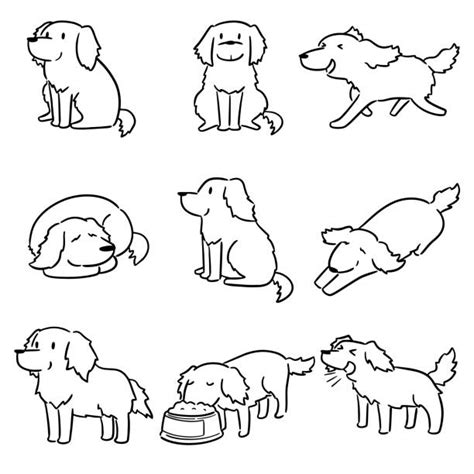 Golden Retriever Running Illustrations, Royalty-Free Vector Graphics ...