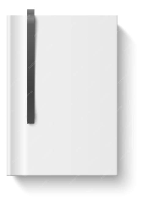 Premium Vector | Office stationery realistic white notepad with bookmark planner copybook blank ...