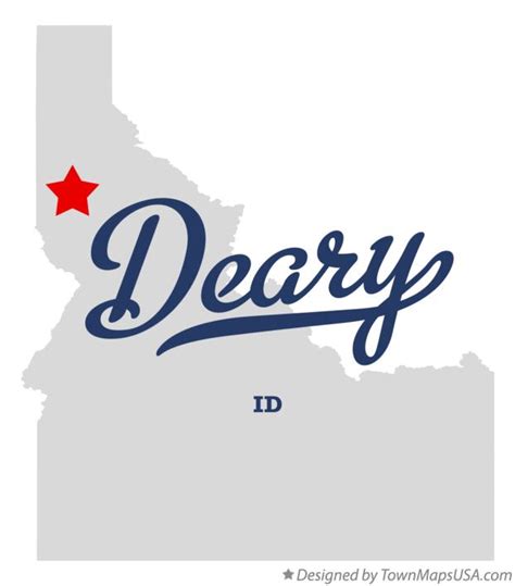 Map of Deary, ID, Idaho