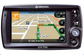 Navman iCN 750 (discontinued) Car Sat Nav with 4-inch touchscreen display and preloaded UK ...