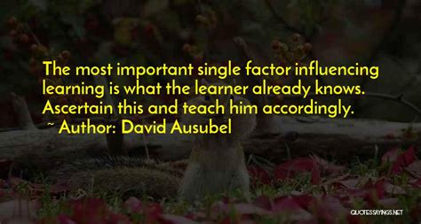 David Ausubel Famous Quotes & Sayings