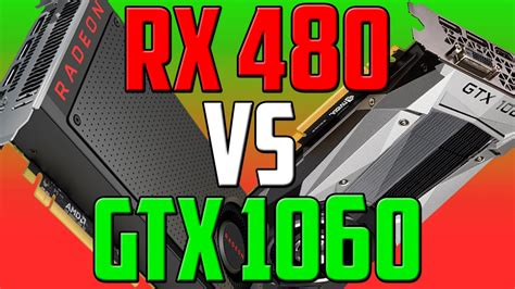 AMD RX 480 vs Nvidia GTX 1060 - Gaming Benchmarks - YouTube