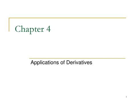 Applications of Derivatives - ppt download