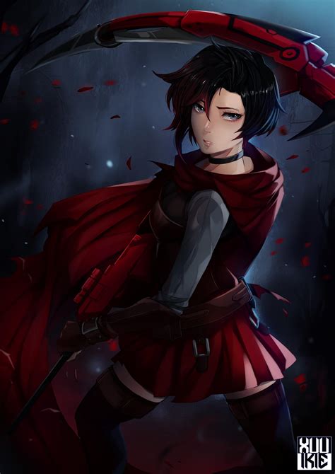 Ruby Rose fanart [@xuuikie] : r/RWBY