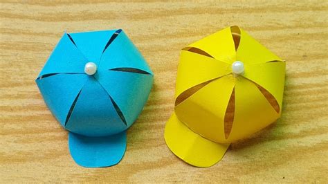 Paper Cap | Paper Toys | How To Make Mini Paper Cap | DIY | Cap Making ...