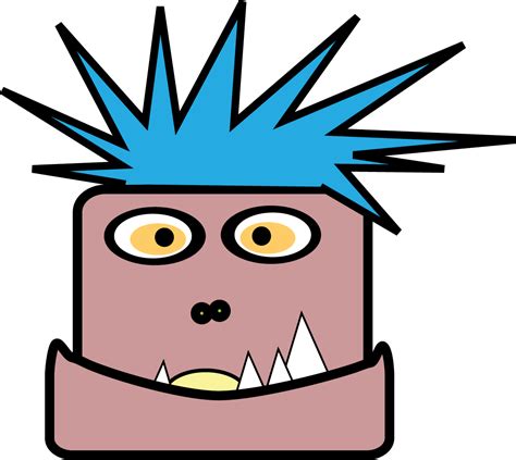 head of a monster clipart - Clip Art Library