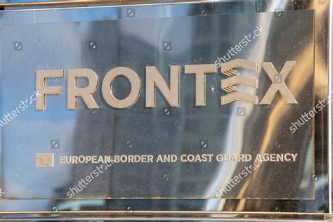 Frontex Logo Pictured During Visit Frontex - Foto de stock de contenido ...