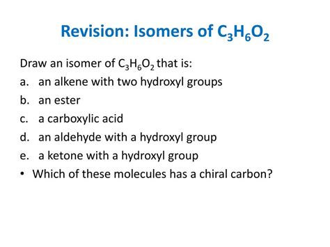 C3h6o2 Functional Group