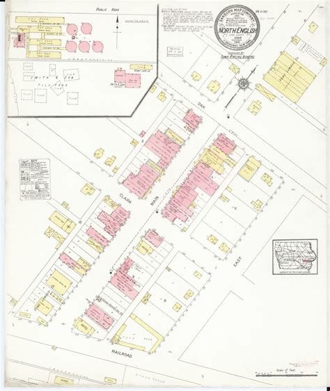 Sanborn Fire Insurance Map from North English, Iowa County, Iowa. | Library of Congress