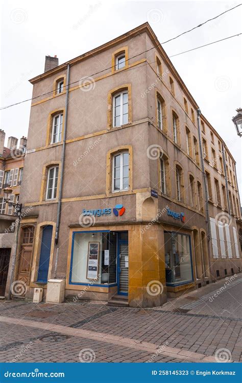 Street View and Typical French Buildings in Metz, France Editorial Stock Photo - Image of place ...